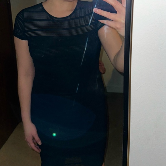 FOREVER 21 Ribbed Dress - Black - Picture 1 of 9